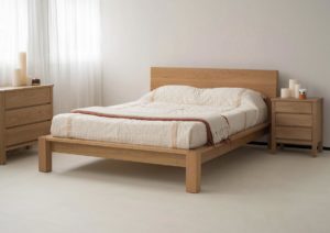 ocean solid oak wooden bed lg