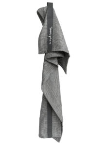 organic cotton Scandi style hand hair towel - dark