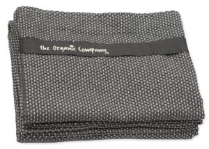 100% organic cotton wrap towel dark grey