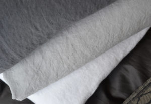 Linen Bedding Stack - Top to Bottom: Charcoal, Dove Grey, White
