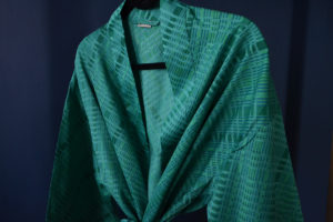 emerald cotton kimono