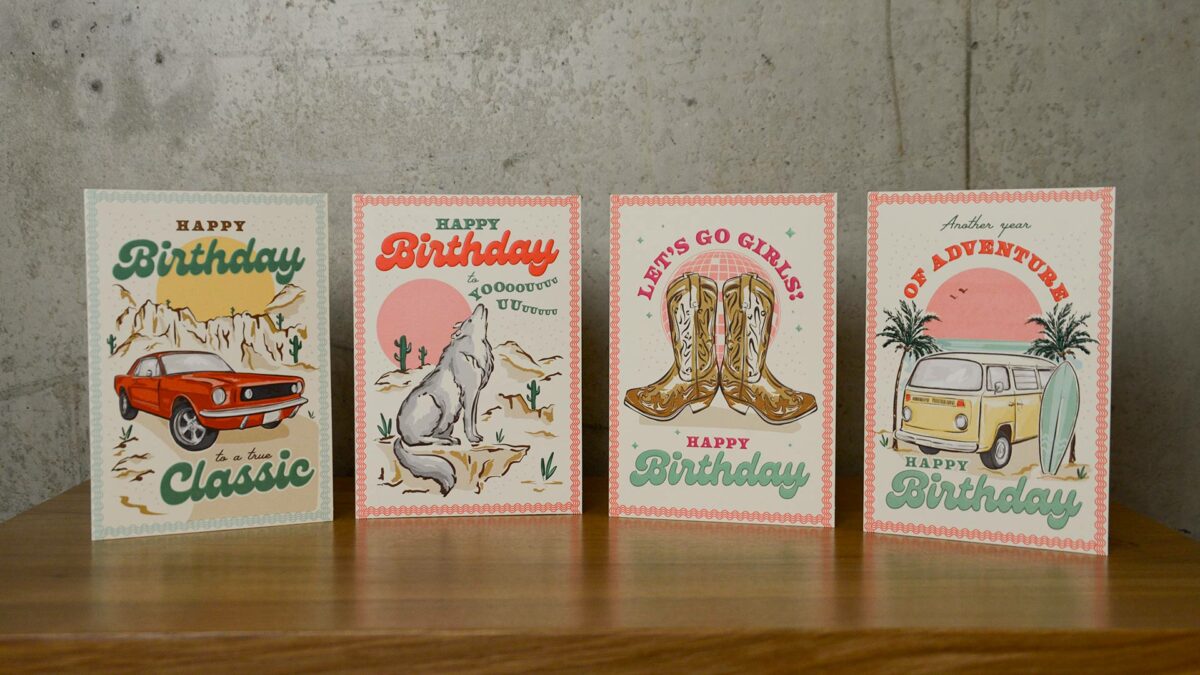 Americana Birthday Card Set