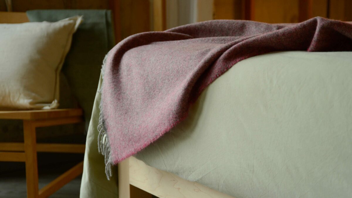 Marl Pure Wool Throws - 3 Colours - Image 6