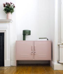 Blush coloured Lowdown storage locker