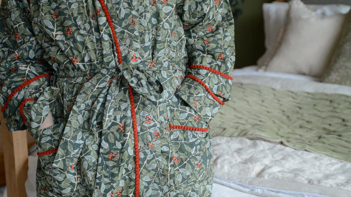 Botanical Berry Kimono - Image 4