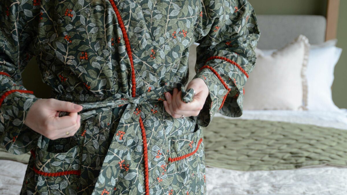Botanical Berry Kimono - Image 5