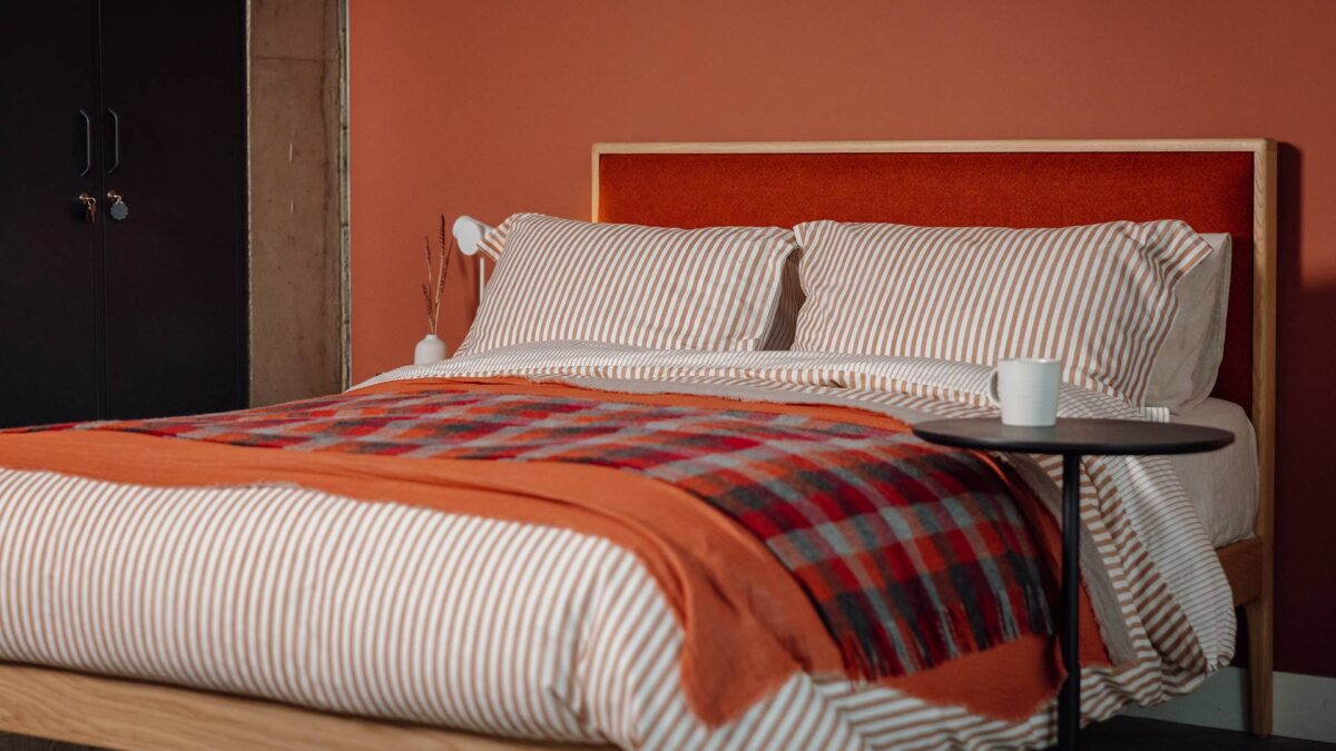 Checked Pure Wool Throws - Reds or Greens - Image 7