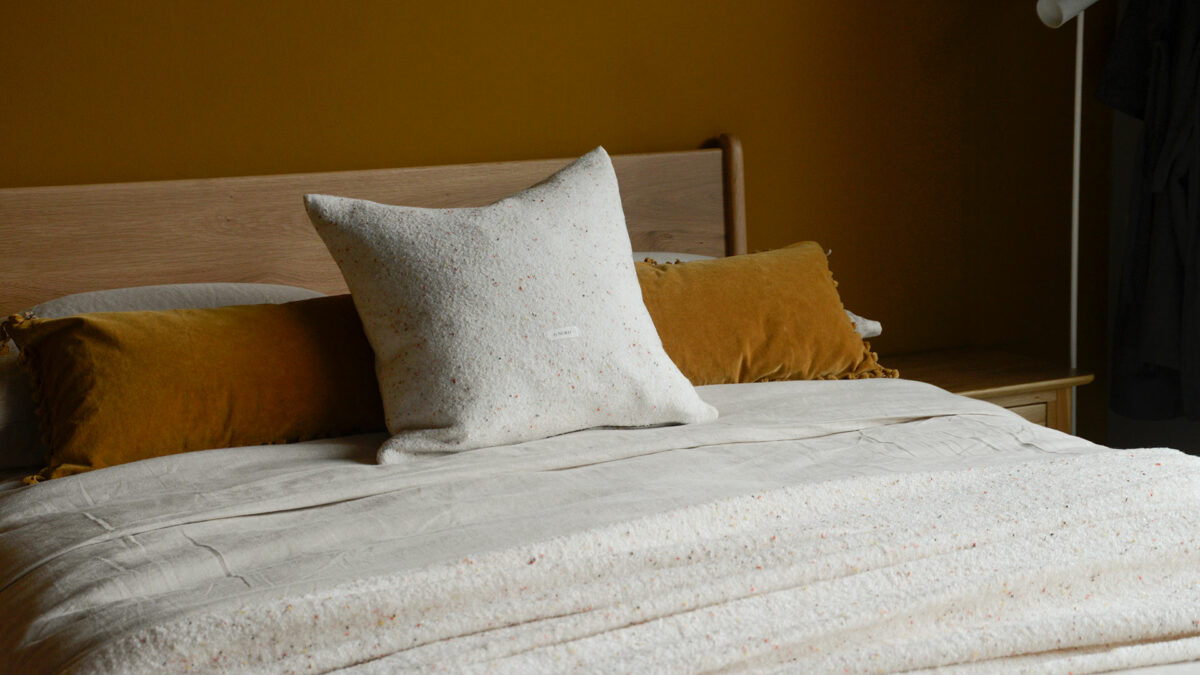 Cosy Flecked Ivory Cushion Cover