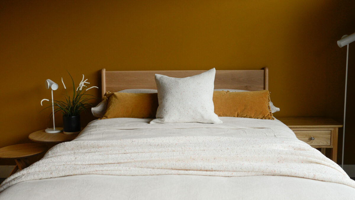 Cosy Flecked Ivory Cushion Cover - Image 2