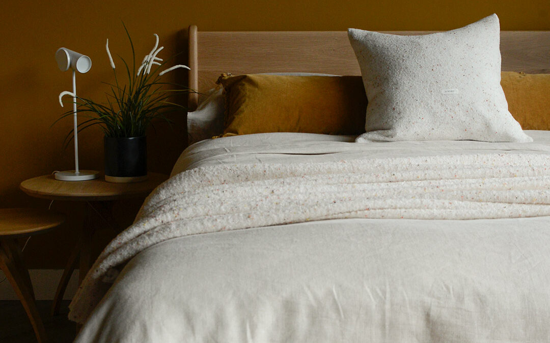 Cosy Flecked Ivory Cushion Cover - Image 5