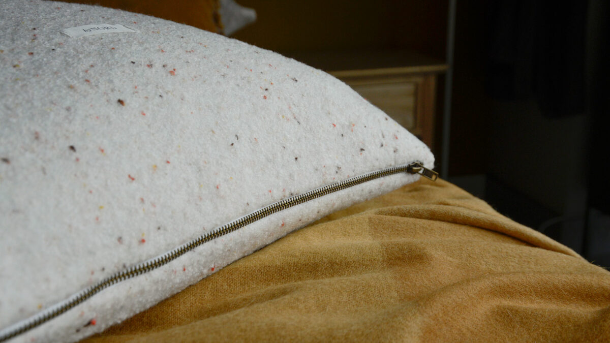 Cosy Flecked Ivory Cushion Cover - Image 6