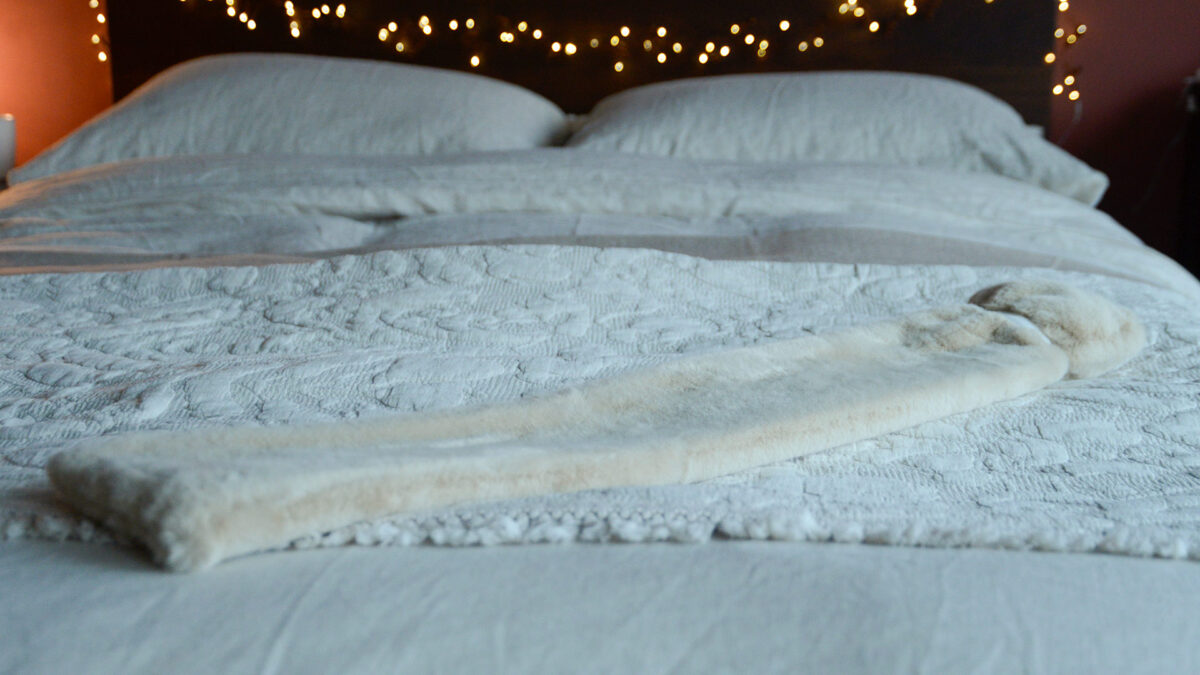 Long Faux Fur Hot Water Bottles - 2 Colours - Image 2