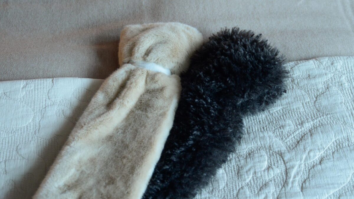 Long Faux Fur Hot Water Bottles - 2 Colours