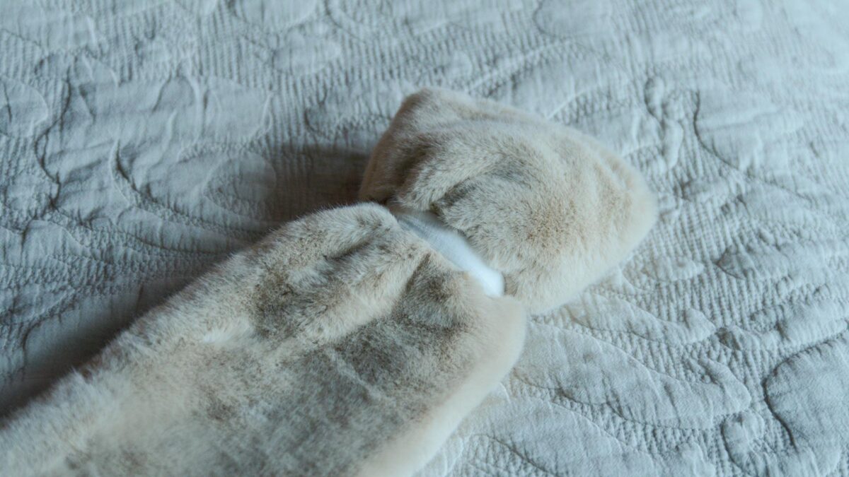 Long Faux Fur Hot Water Bottles - 2 Colours - Image 3