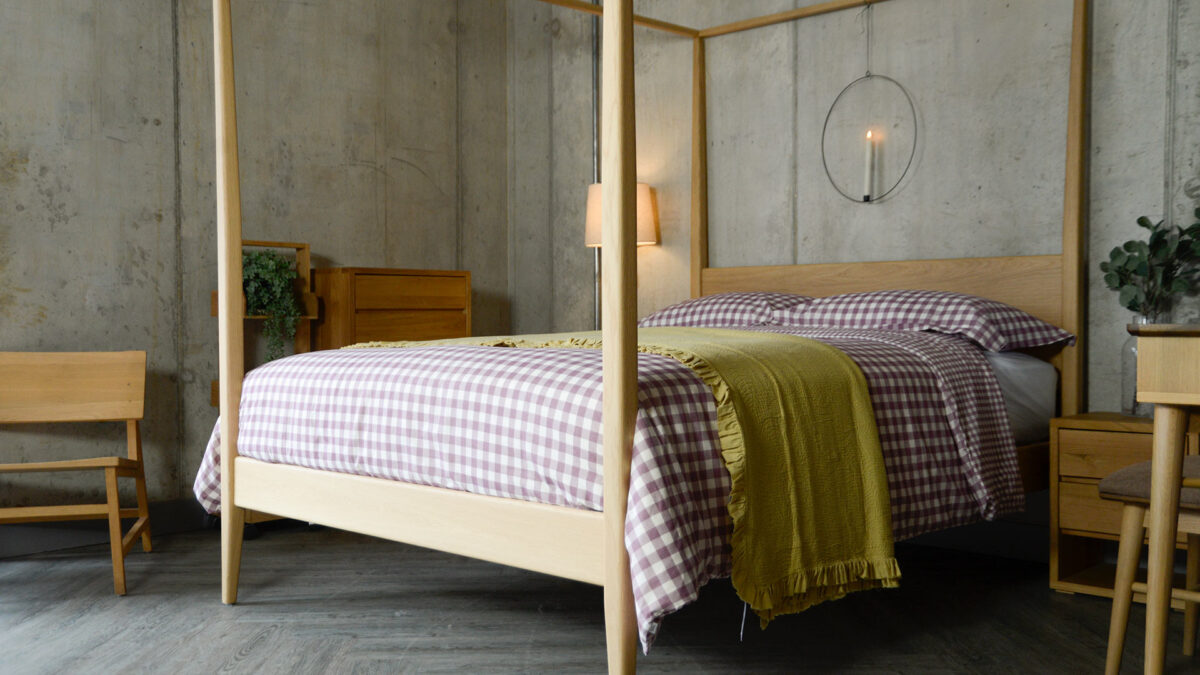 Gingham Cotton Bedding - Berry, Beige or Blue - Image 3