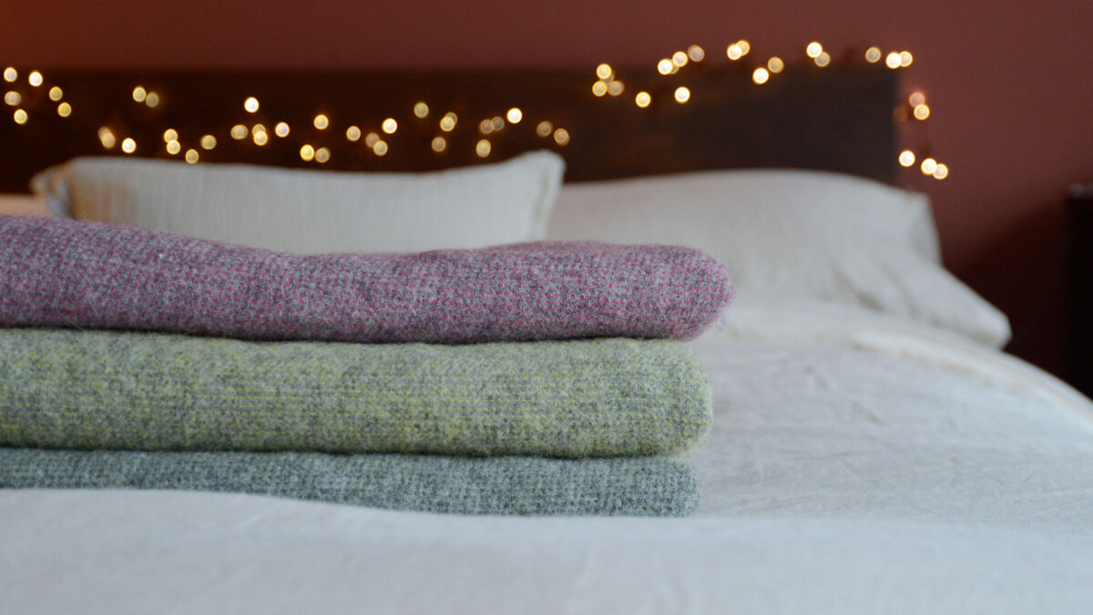 Marl Pure Wool Throws - 3 Colours