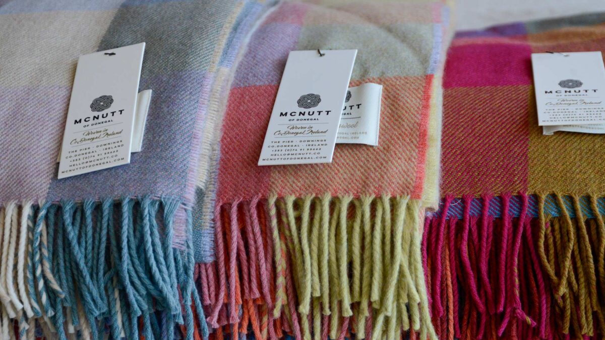 Check Merino Lambswool Throws - Image 3