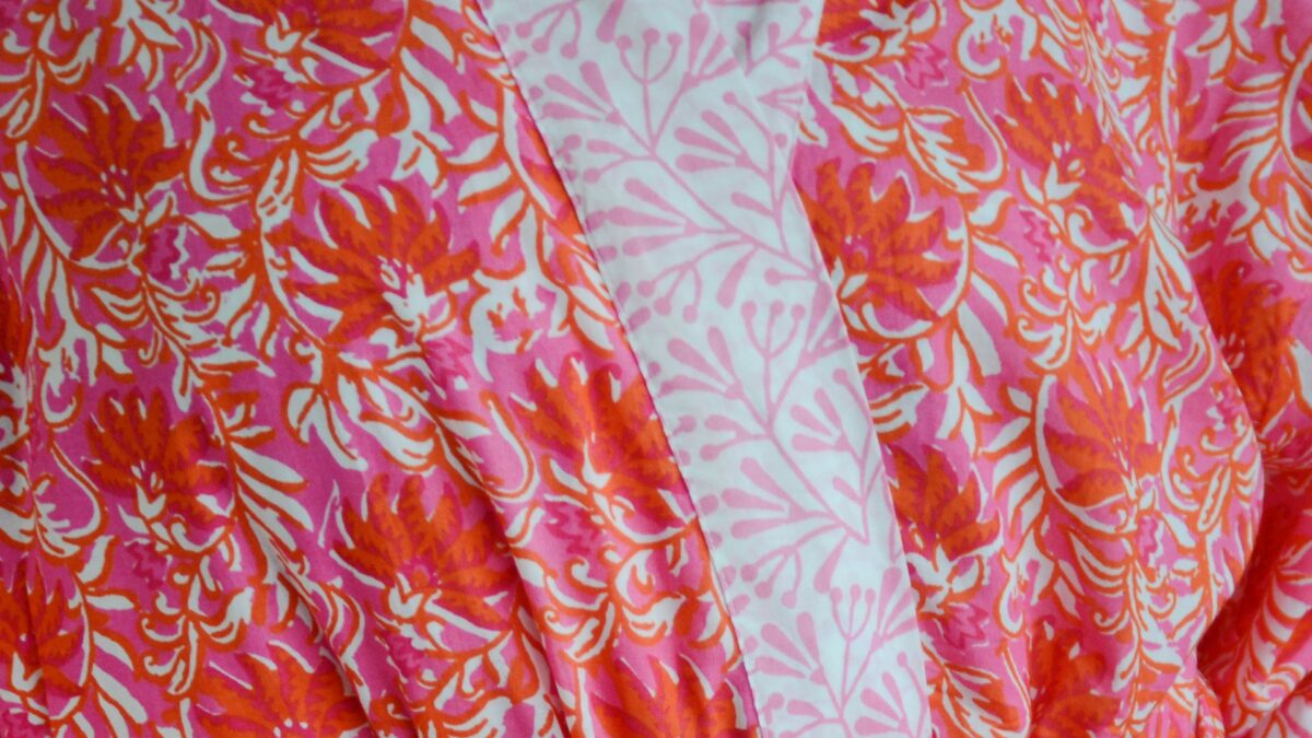 Pink & Orange Floral Kimono - Image 4