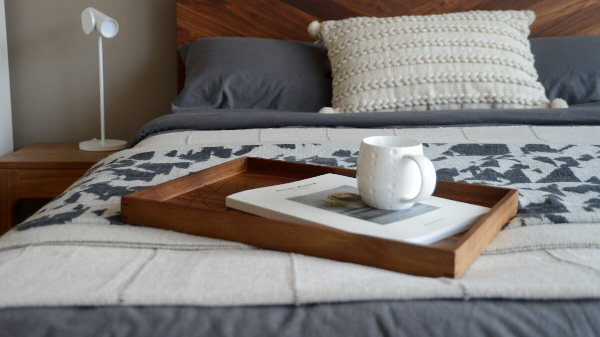 Wooden Tray with Tree & Bee Design - Image 2