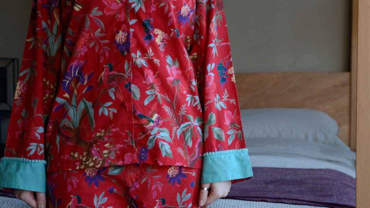 Red Floral Pyjamas - Image 3