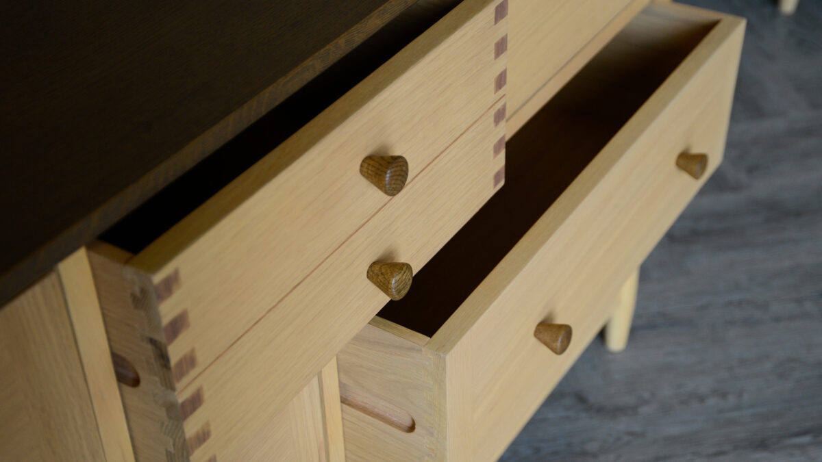 Two Tone Wide Chest of Drawers - Image 8