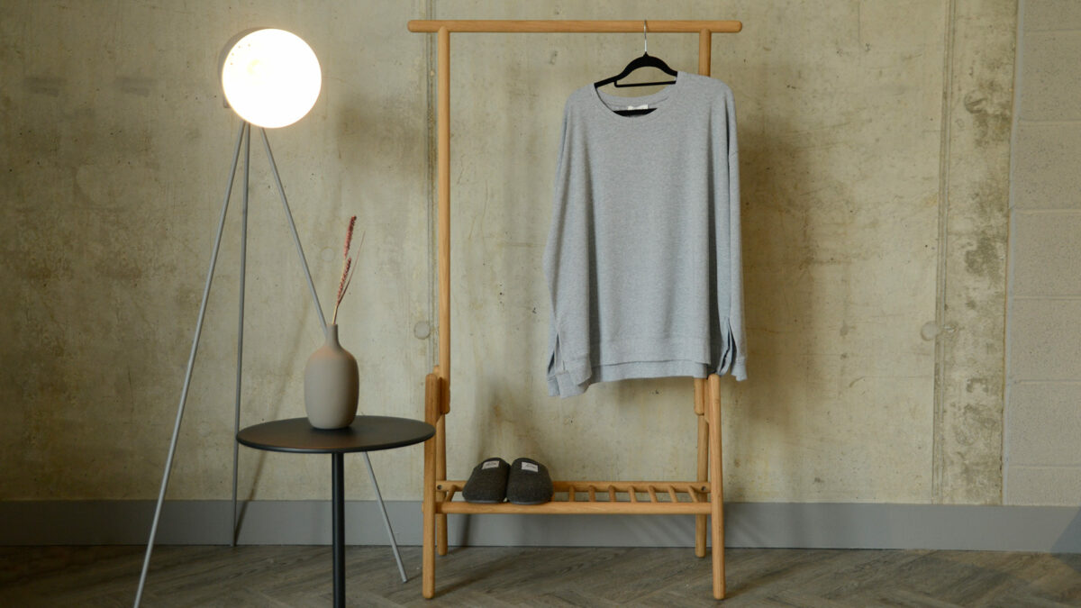 Oak Spindle Clothes Rail