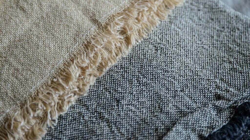 neutral bedding cotton and linen blend throws