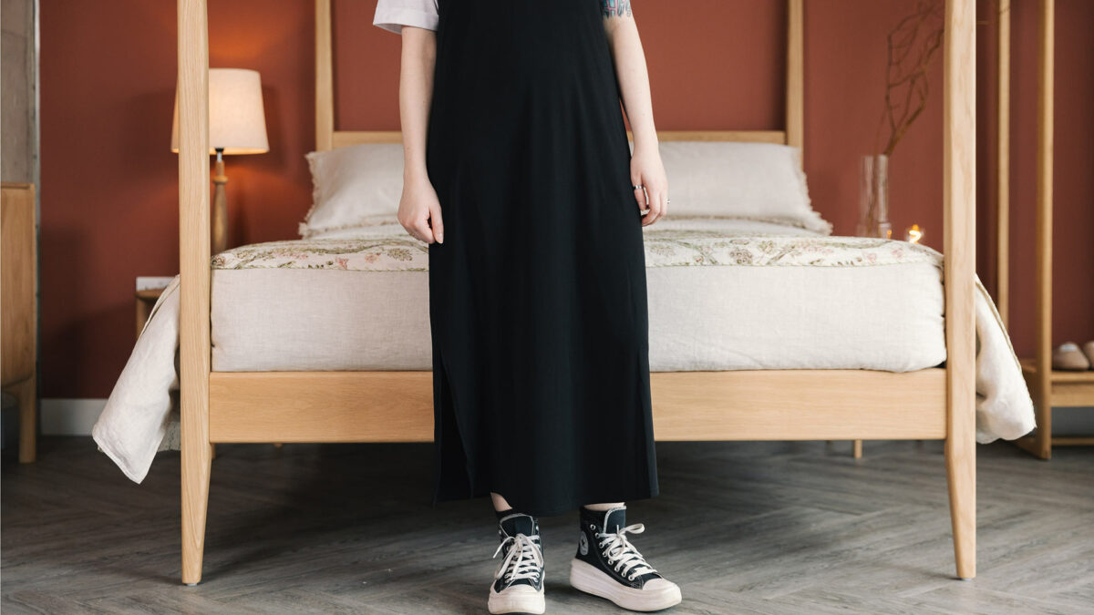 Soft Slip Dresses - Black or Smoke Grey - Image 11
