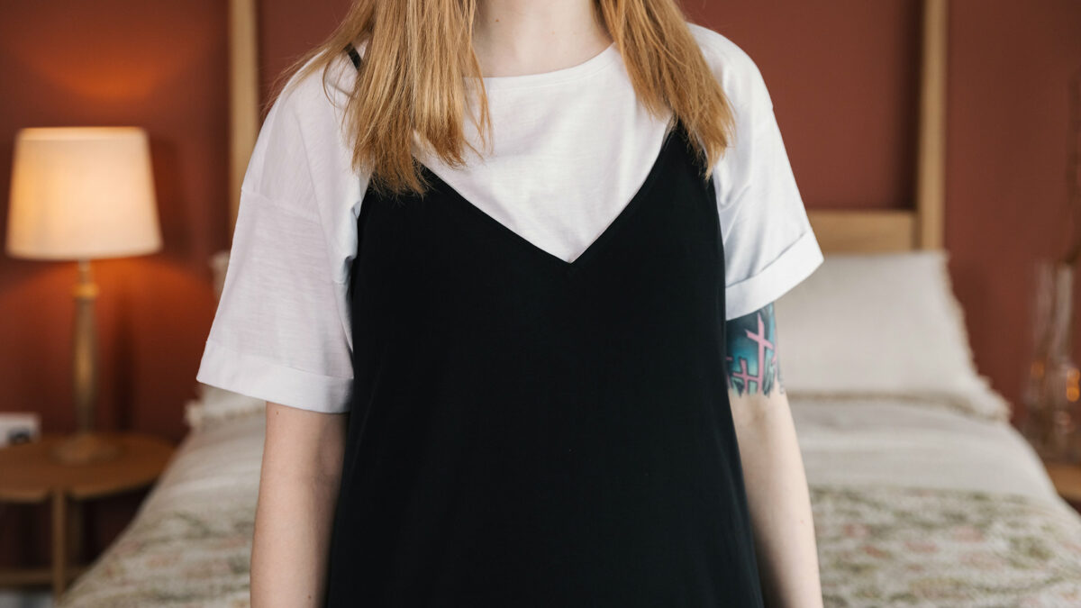 Soft Slip Dresses - Black or Smoke Grey - Image 3