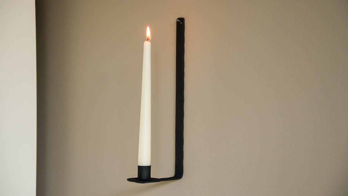 Rustic Wall-Mounted Candleholders