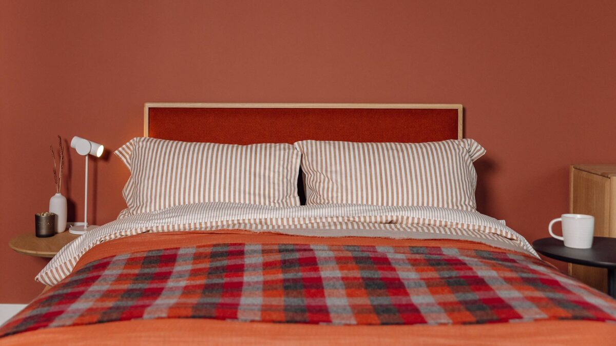 Checked Pure Wool Throws - Reds or Greens - Image 2
