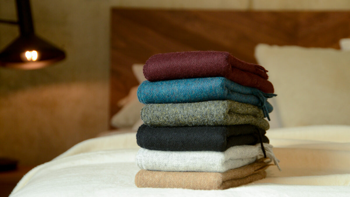 Bronte pure merino wool scarves in a choice of colours