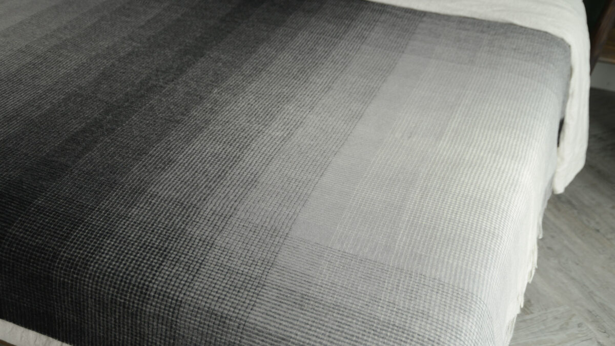 Luxury, Gradient Design Throw with Recycled Wool - 5 Colours - Image 11