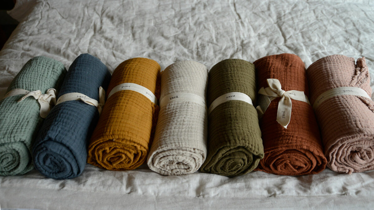 Cotton Muslin Throws - Various Colours - Image 3