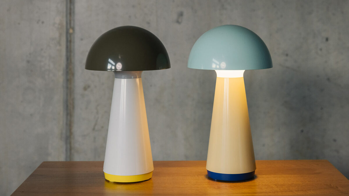 mushroom shape rechargeable portable and colourful lamps