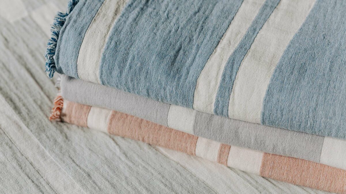 Modern Organic Cotton Throws