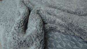 cloud grey fleecy throw