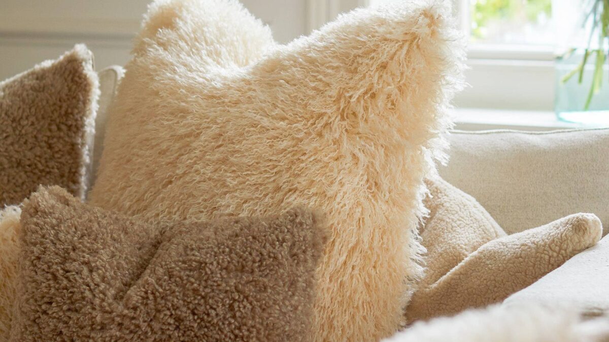 Faux Afghan Cushion - Large - Image 4