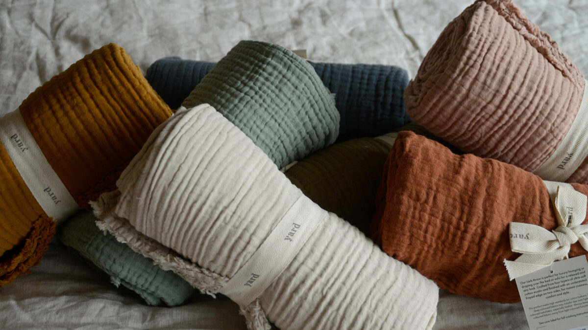 Cotton Muslin Throws - Various Colours - Image 17