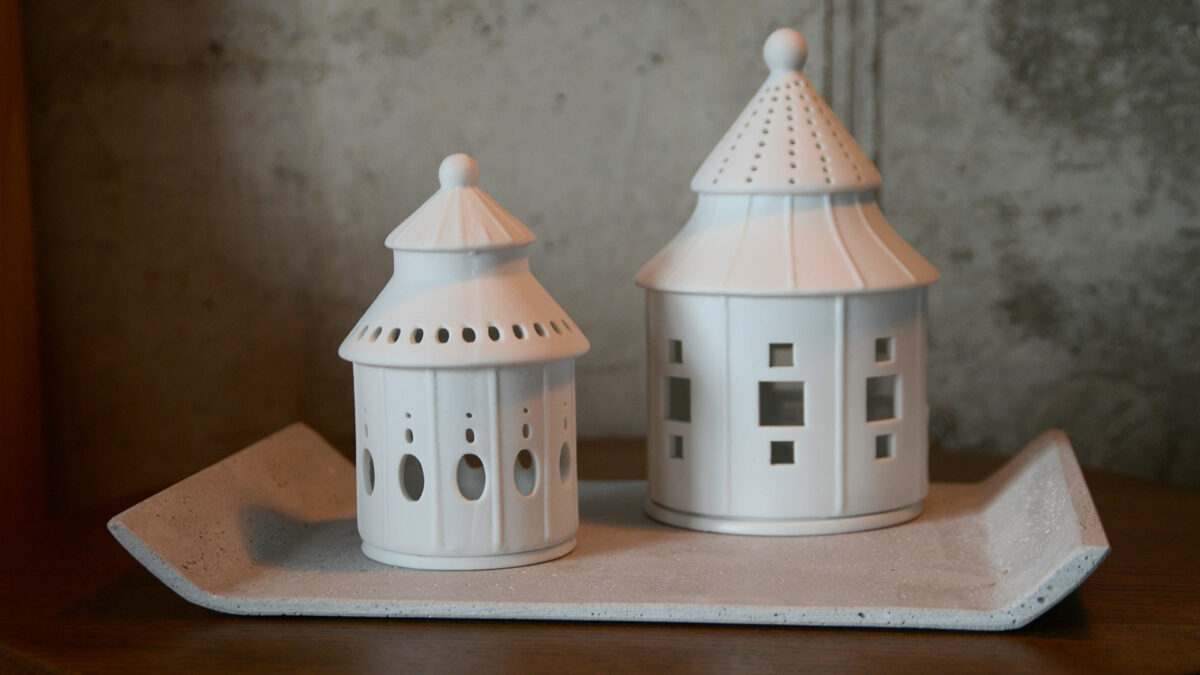 Porcelain Lighthouse Candleholders - Image 7