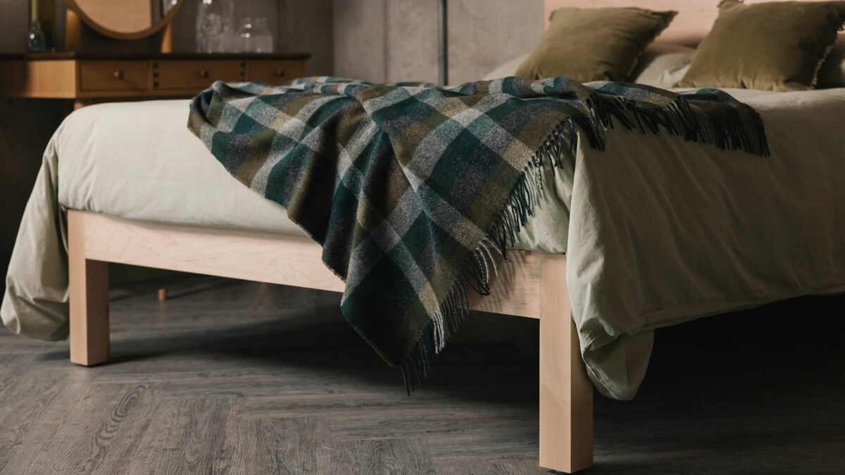 Checked Pure Wool Throws - Reds or Greens