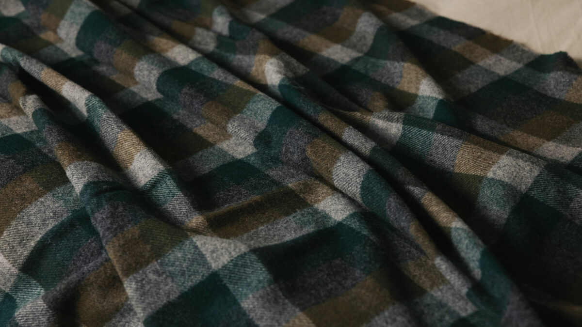 Checked Pure Wool Throws - Reds or Greens - Image 3