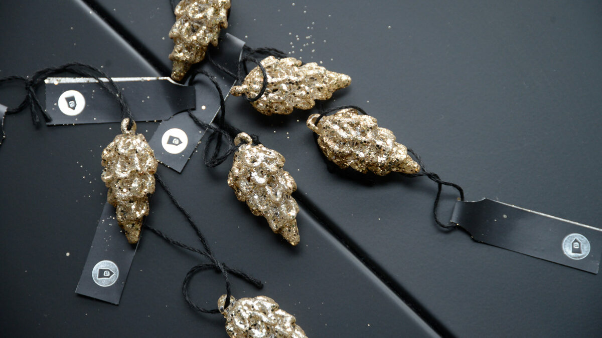 Glass Pine Cone Christmas Tree Decorations