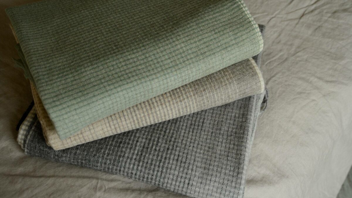 Luxury, Gradient Design Throw with Recycled Wool - 5 Colours - Image 12