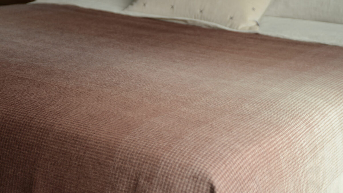 Luxury, Gradient Design Throw with Recycled Wool - 5 Colours - Image 13