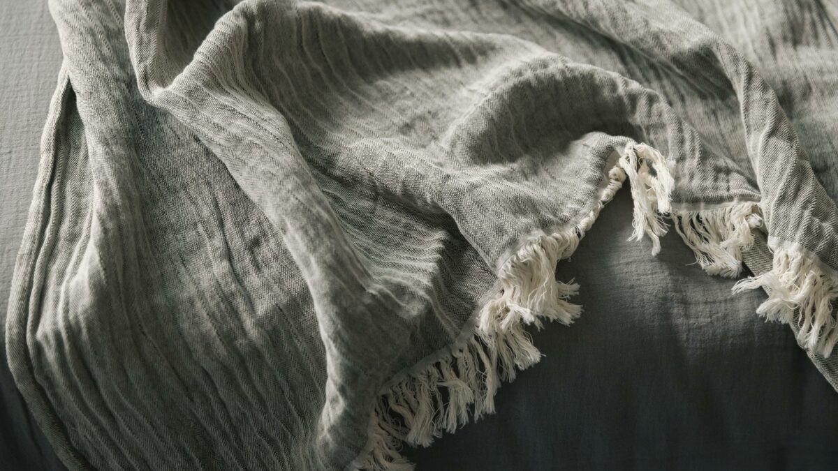Lightweight Organic Cotton & Linen Throws - 4 Colours - Image 14