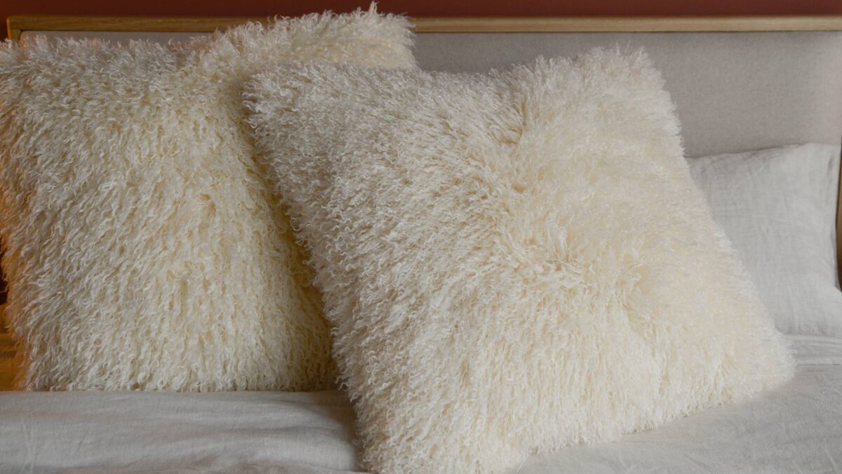 Faux Afghan Cushion - Large - Image 3
