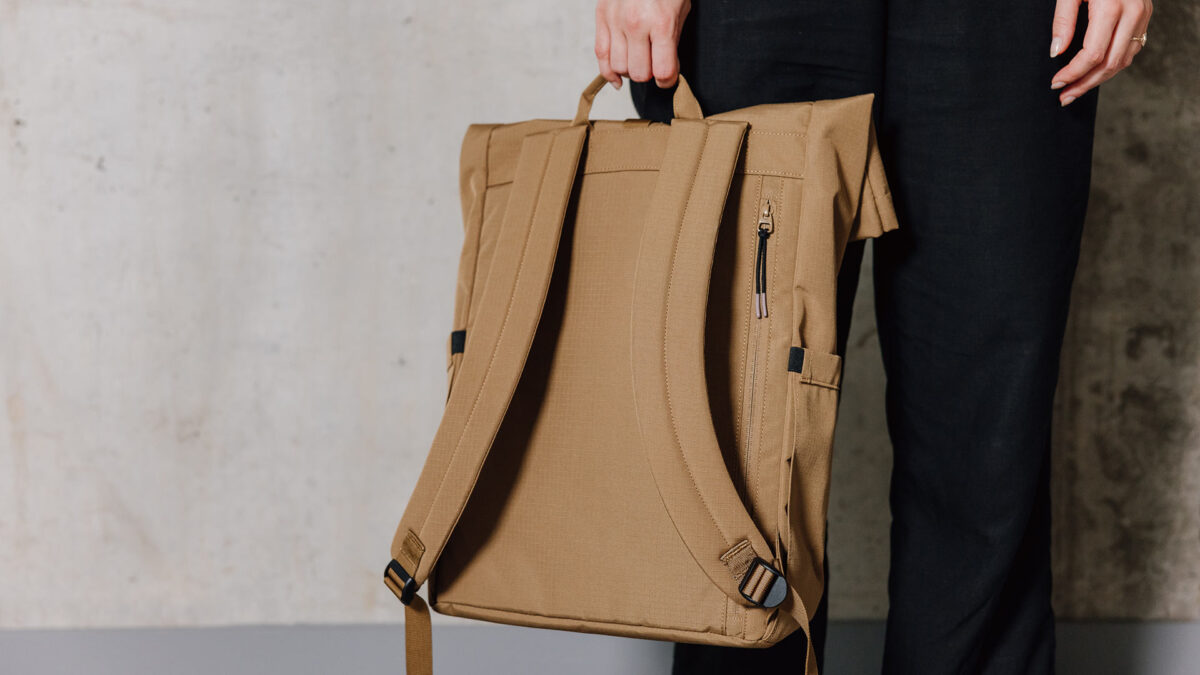 Recycled Polyester Roll-Top Backpacks - 2 Colours - Image 3