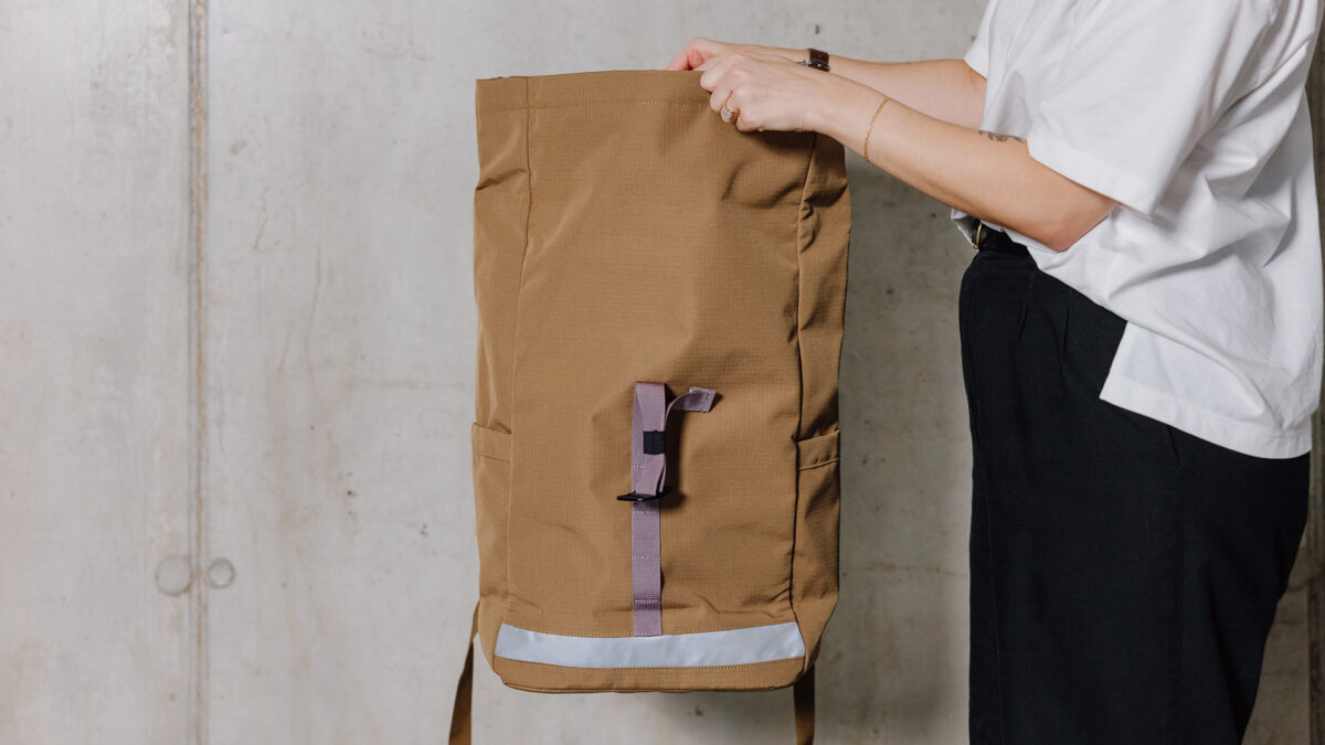 Recycled Polyester Roll-Top Backpacks - 2 Colours - Image 4