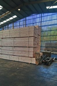 sustainably sourced timber at our supplier warehouse